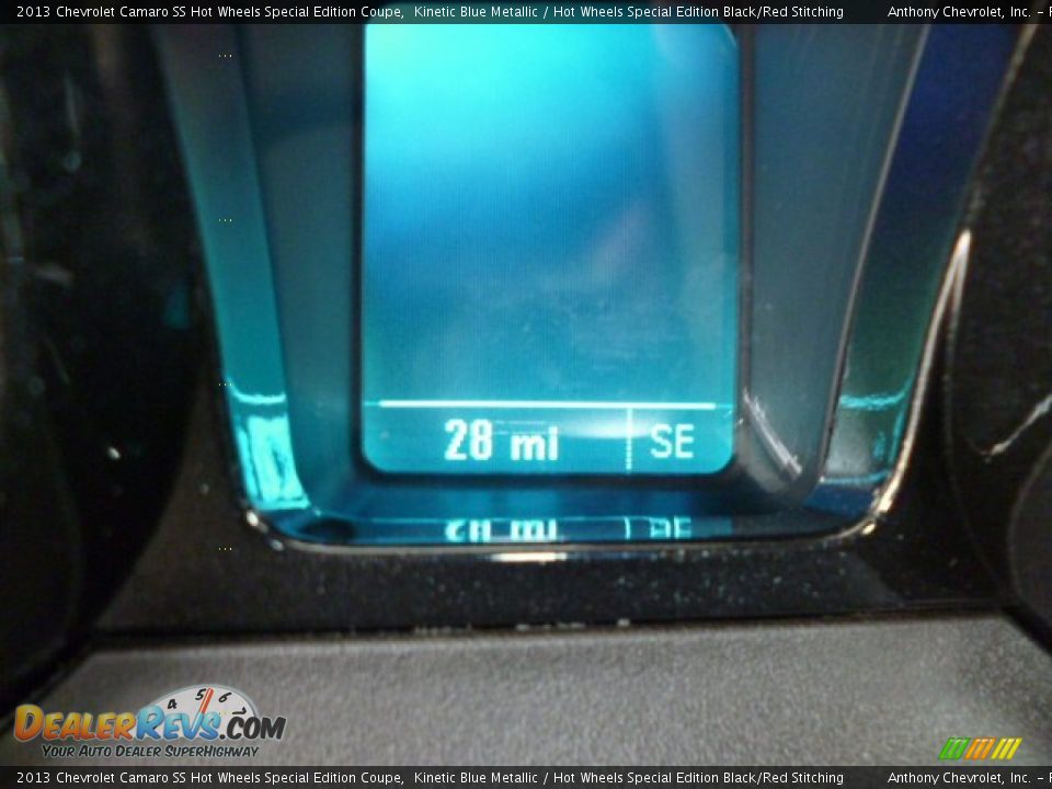 2013 Chevrolet Camaro SS Hot Wheels Special Edition Coupe Kinetic Blue Metallic / Hot Wheels Special Edition Black/Red Stitching Photo #19