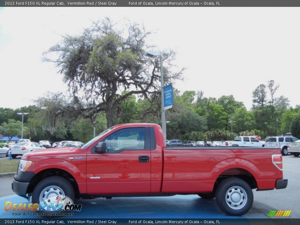 Vermillion Red 2013 Ford F150 XL Regular Cab Photo #2