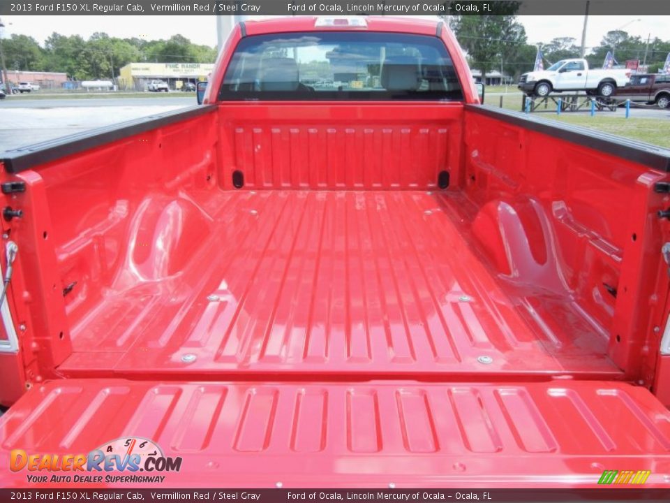 2013 Ford F150 XL Regular Cab Vermillion Red / Steel Gray Photo #4