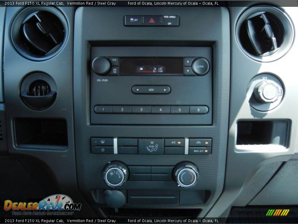 2013 Ford F150 XL Regular Cab Vermillion Red / Steel Gray Photo #9