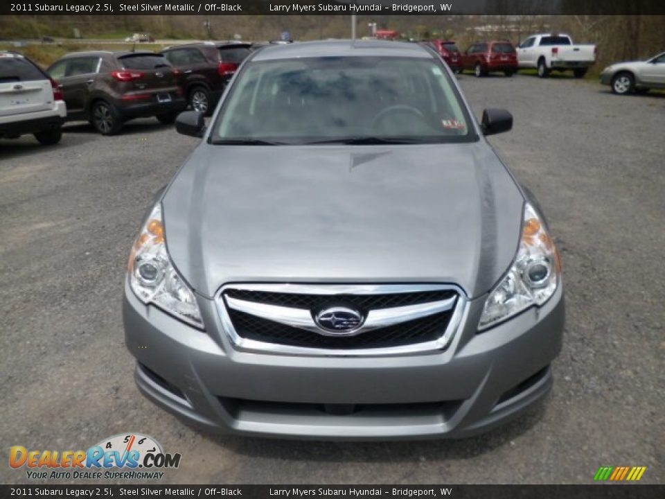2011 Subaru Legacy 2.5i Steel Silver Metallic / Off-Black Photo #2