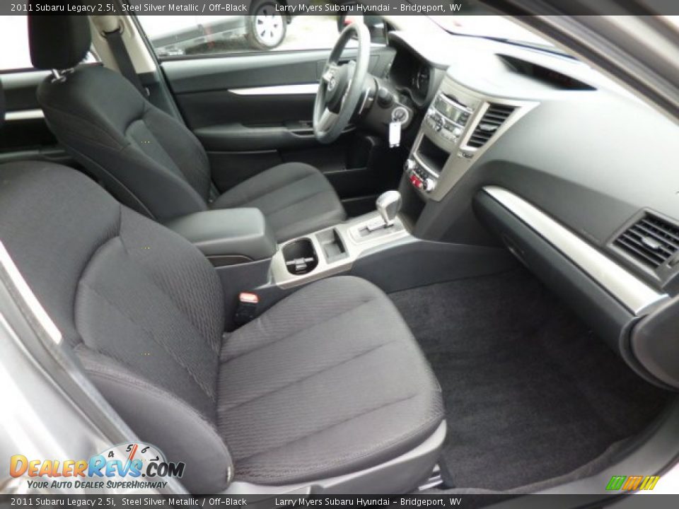 2011 Subaru Legacy 2.5i Steel Silver Metallic / Off-Black Photo #9