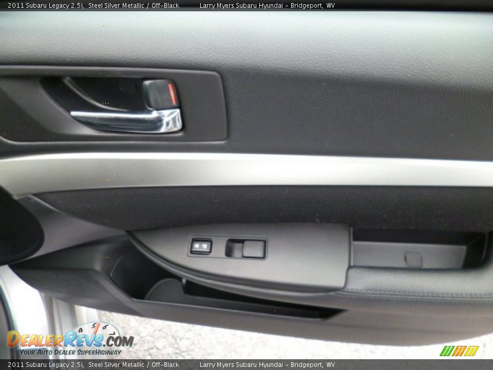 2011 Subaru Legacy 2.5i Steel Silver Metallic / Off-Black Photo #10