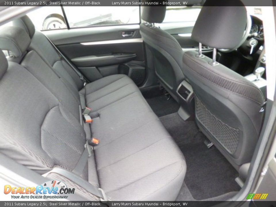 2011 Subaru Legacy 2.5i Steel Silver Metallic / Off-Black Photo #11