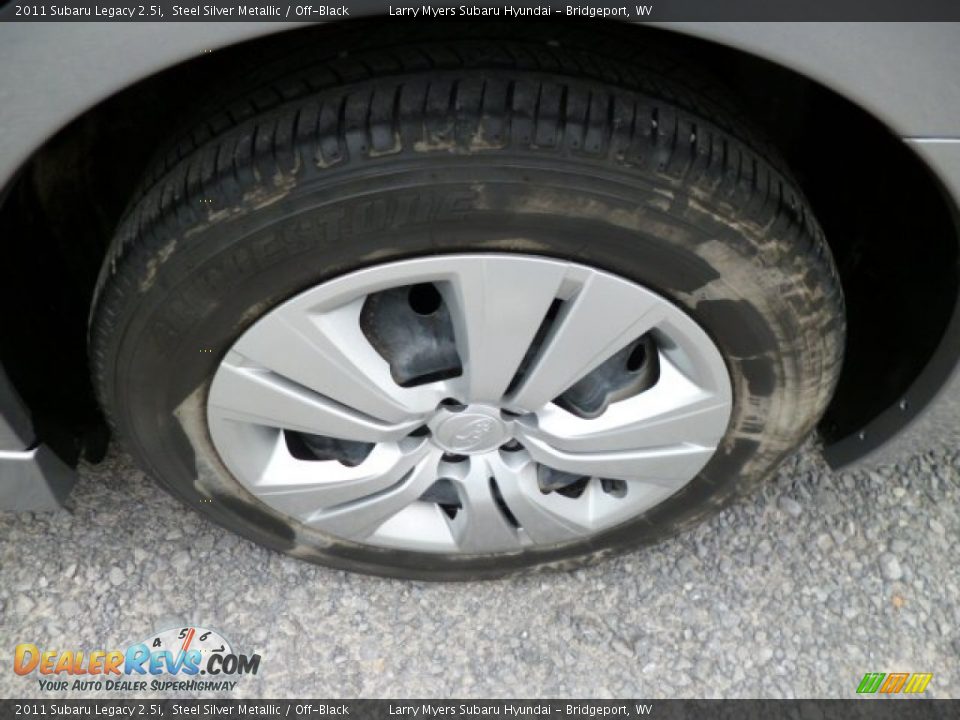 2011 Subaru Legacy 2.5i Steel Silver Metallic / Off-Black Photo #12