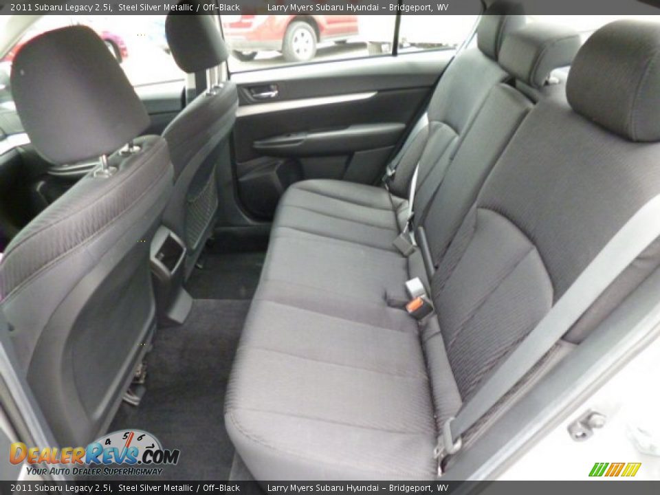 2011 Subaru Legacy 2.5i Steel Silver Metallic / Off-Black Photo #13