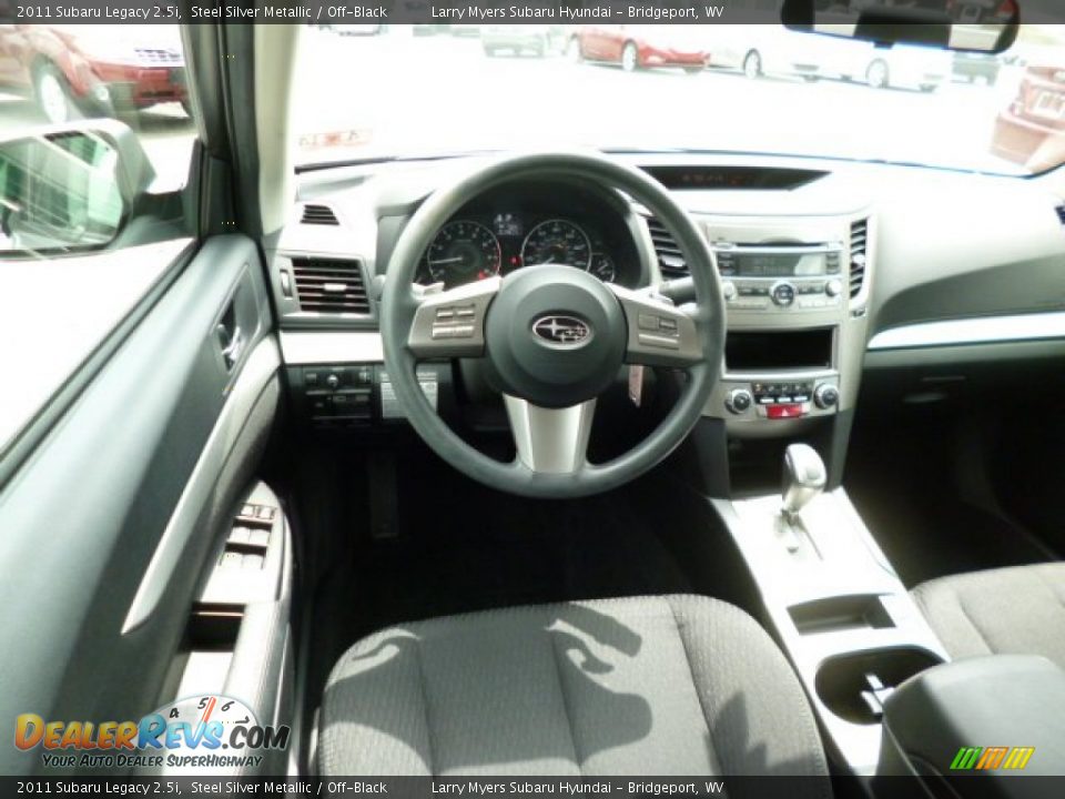 2011 Subaru Legacy 2.5i Steel Silver Metallic / Off-Black Photo #14