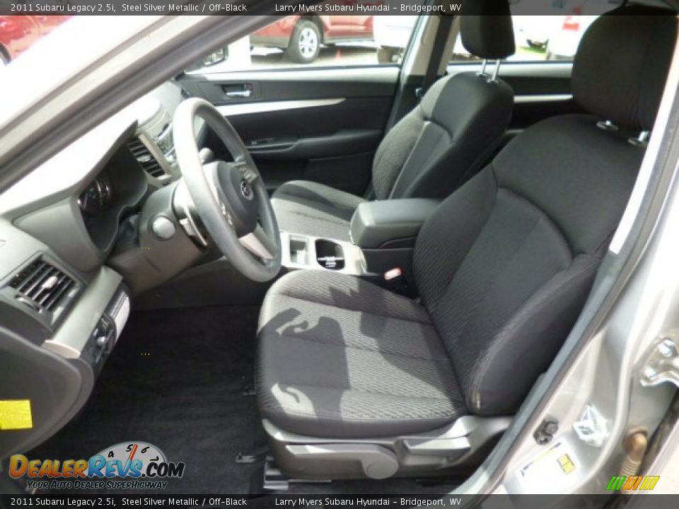 2011 Subaru Legacy 2.5i Steel Silver Metallic / Off-Black Photo #15