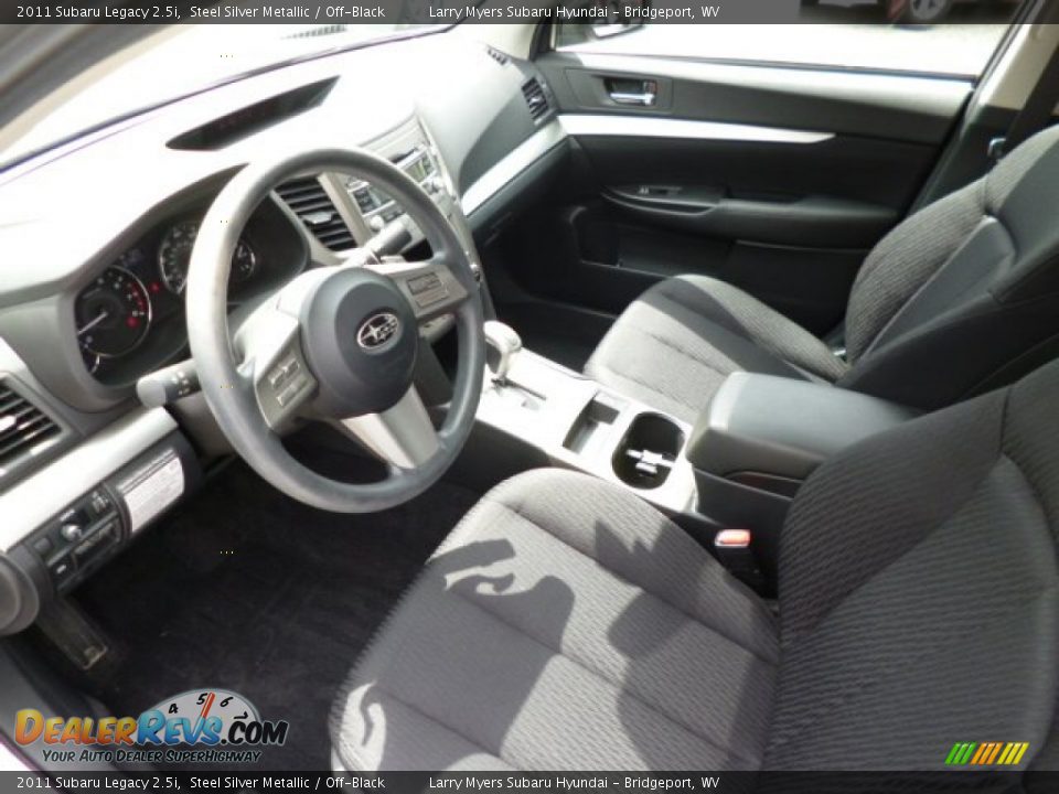 2011 Subaru Legacy 2.5i Steel Silver Metallic / Off-Black Photo #16