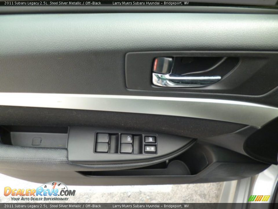 2011 Subaru Legacy 2.5i Steel Silver Metallic / Off-Black Photo #17