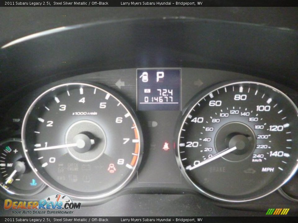2011 Subaru Legacy 2.5i Steel Silver Metallic / Off-Black Photo #20