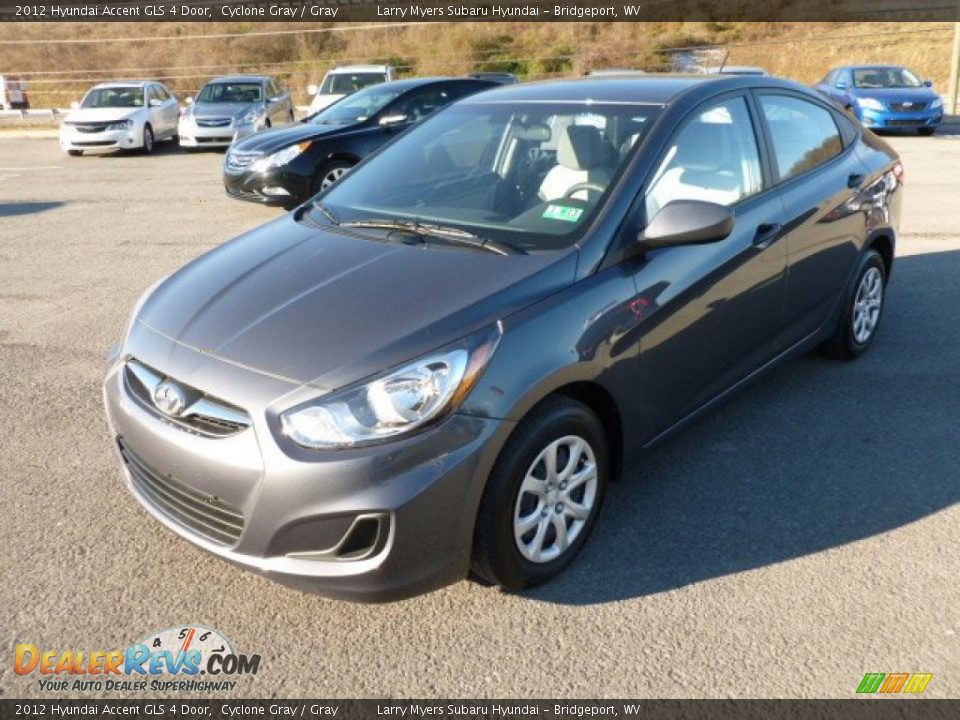 2012 Hyundai Accent GLS 4 Door Cyclone Gray / Gray Photo #3