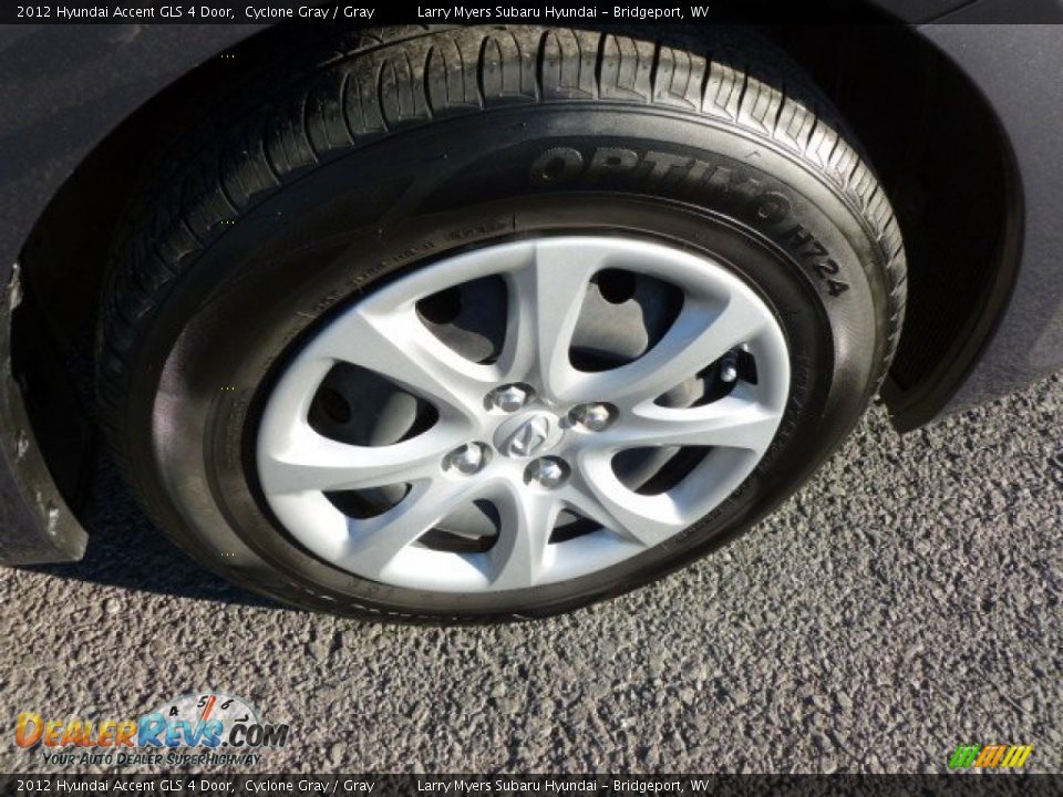 2012 Hyundai Accent GLS 4 Door Cyclone Gray / Gray Photo #9