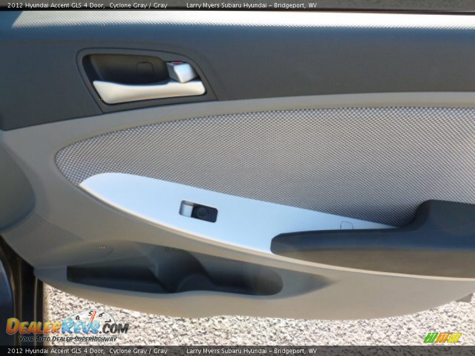 2012 Hyundai Accent GLS 4 Door Cyclone Gray / Gray Photo #11