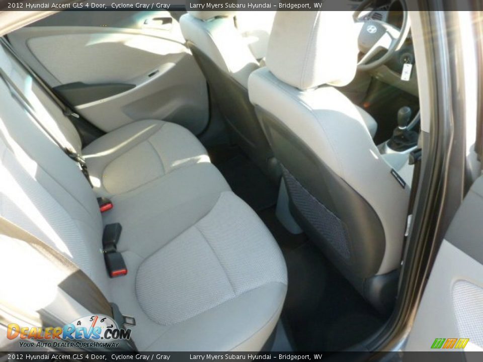 2012 Hyundai Accent GLS 4 Door Cyclone Gray / Gray Photo #12