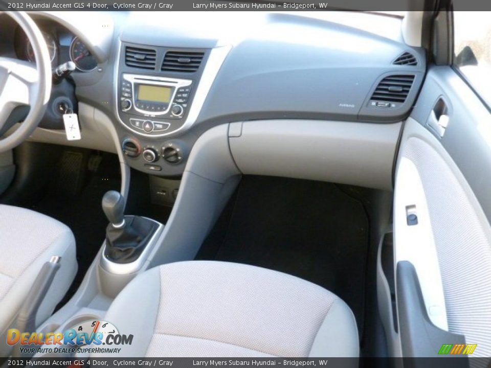 2012 Hyundai Accent GLS 4 Door Cyclone Gray / Gray Photo #13