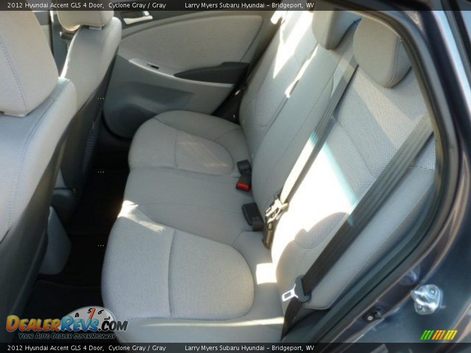 2012 Hyundai Accent GLS 4 Door Cyclone Gray / Gray Photo #14