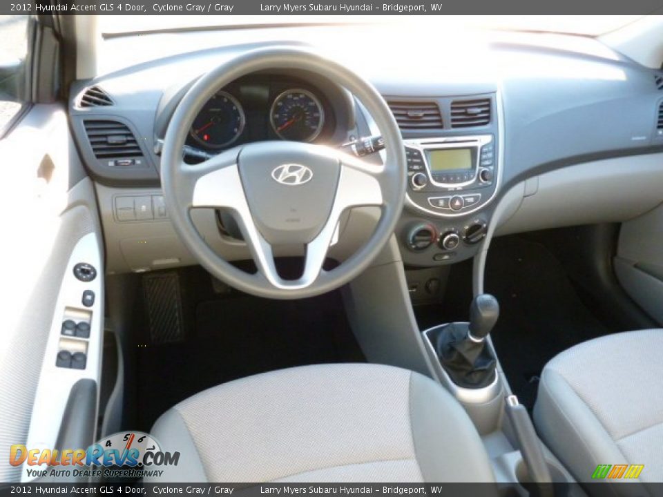 2012 Hyundai Accent GLS 4 Door Cyclone Gray / Gray Photo #15