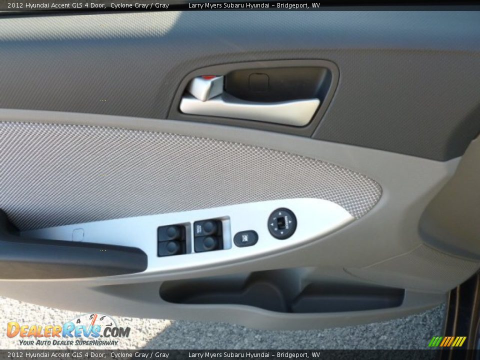 2012 Hyundai Accent GLS 4 Door Cyclone Gray / Gray Photo #18