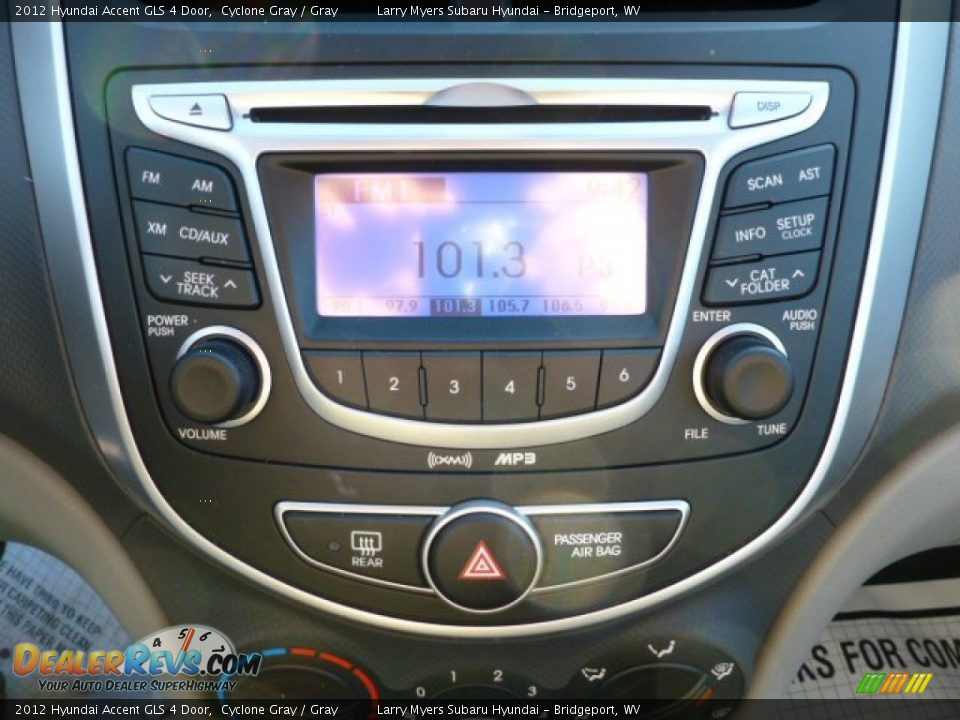 2012 Hyundai Accent GLS 4 Door Cyclone Gray / Gray Photo #19