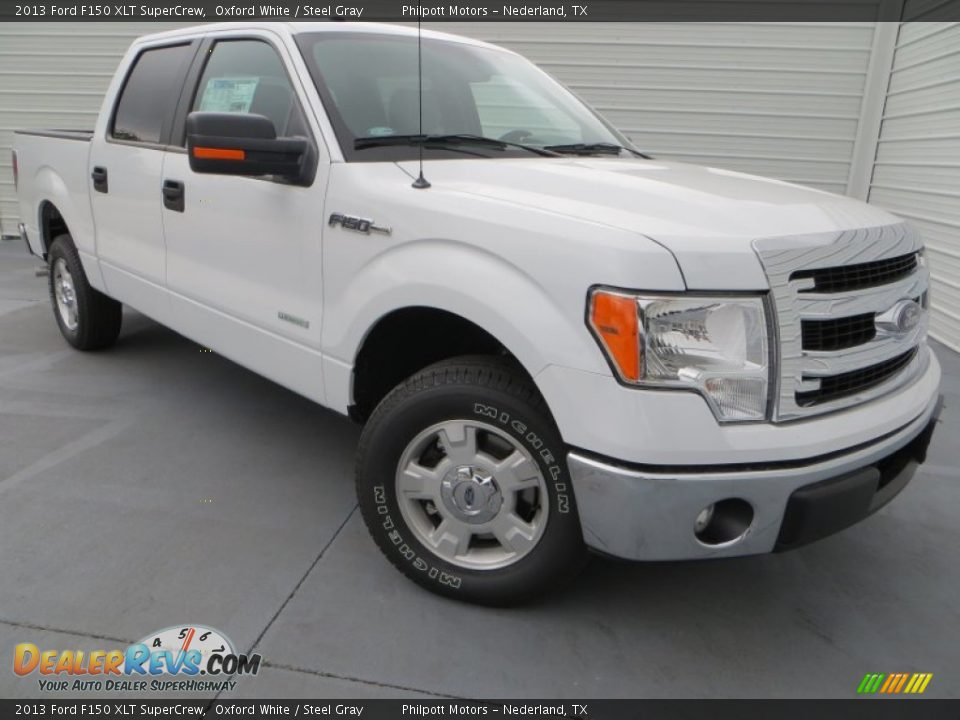 2013 Ford F150 XLT SuperCrew Oxford White / Steel Gray Photo #1