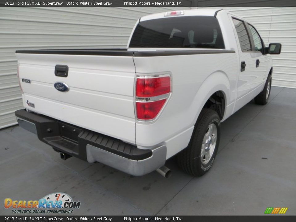 2013 Ford F150 XLT SuperCrew Oxford White / Steel Gray Photo #4