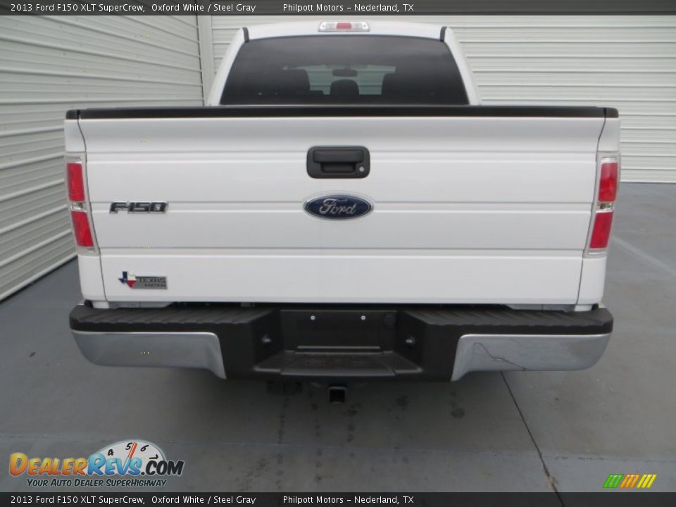2013 Ford F150 XLT SuperCrew Oxford White / Steel Gray Photo #5