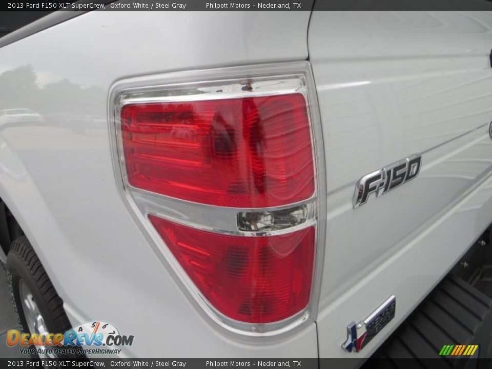 2013 Ford F150 XLT SuperCrew Oxford White / Steel Gray Photo #14