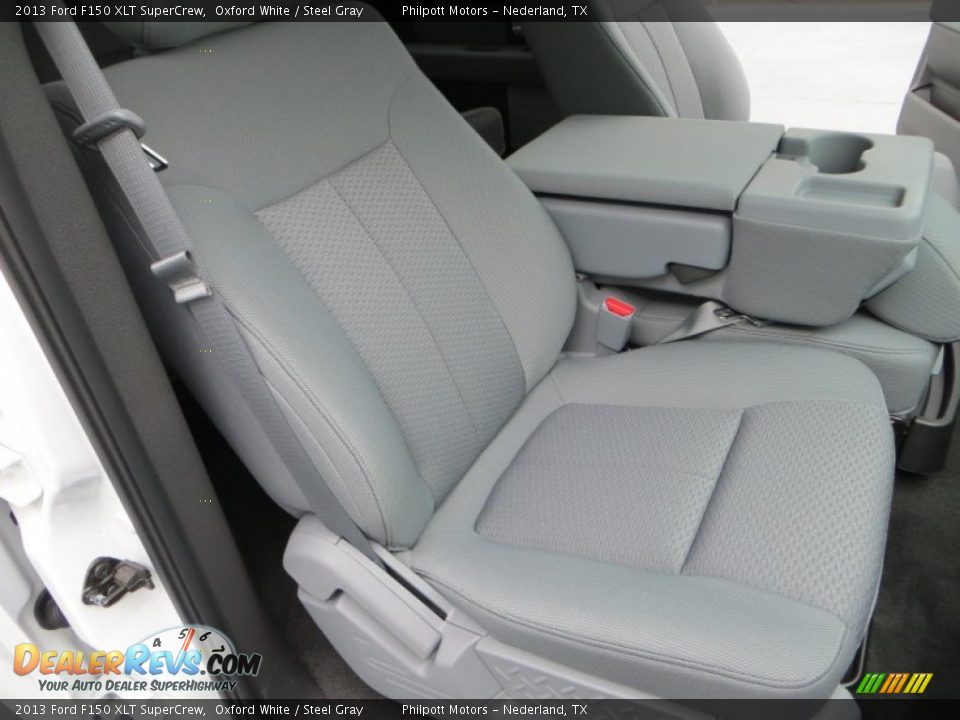 2013 Ford F150 XLT SuperCrew Oxford White / Steel Gray Photo #20