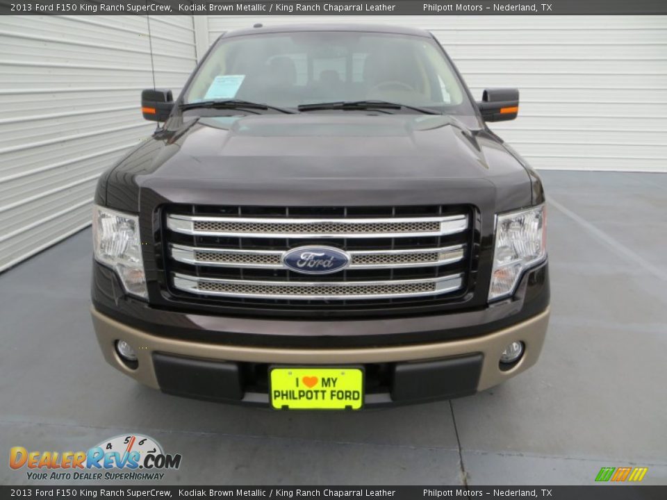 2013 Ford F150 King Ranch SuperCrew Kodiak Brown Metallic / King Ranch Chaparral Leather Photo #8