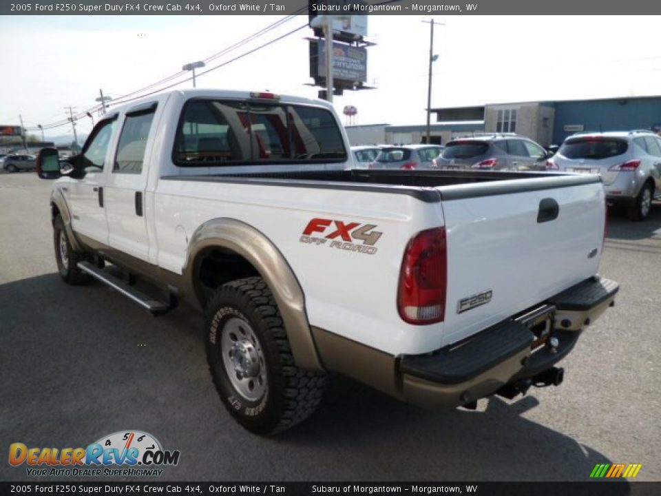 2005 Ford F250 Super Duty FX4 Crew Cab 4x4 Oxford White / Tan Photo #9