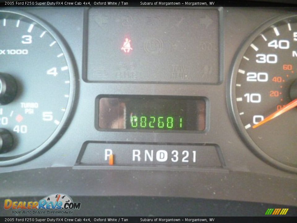 2005 Ford F250 Super Duty FX4 Crew Cab 4x4 Oxford White / Tan Photo #20