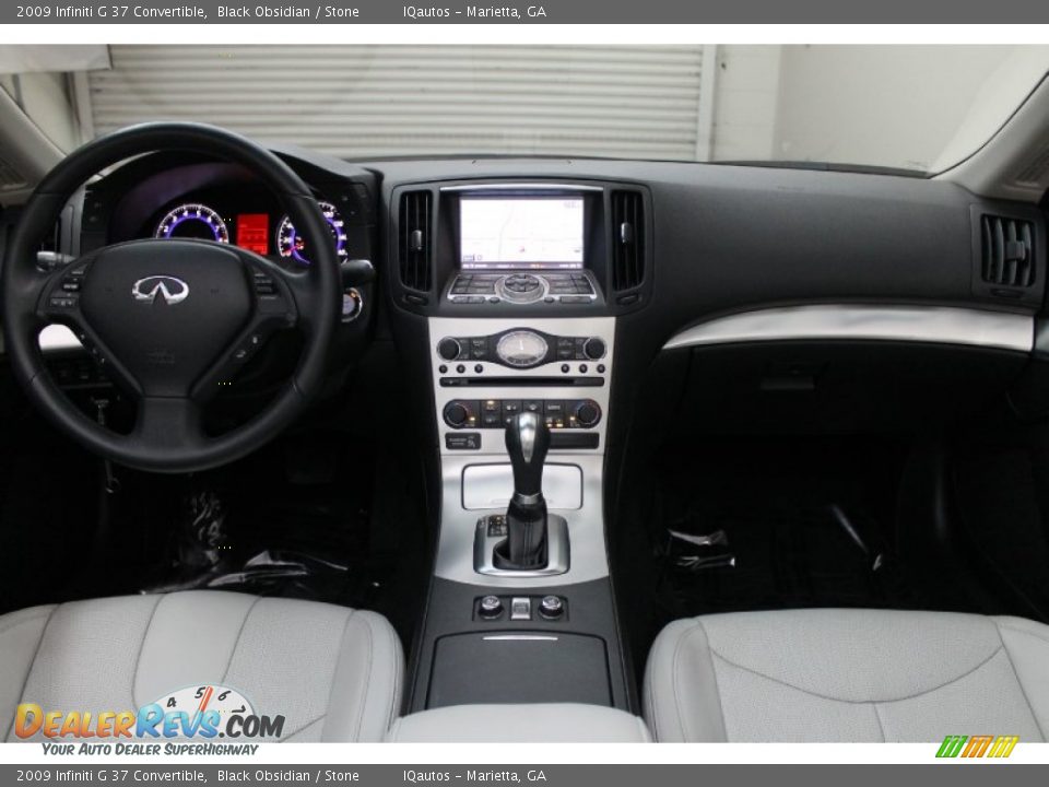 2009 Infiniti G 37 Convertible Black Obsidian / Stone Photo #19