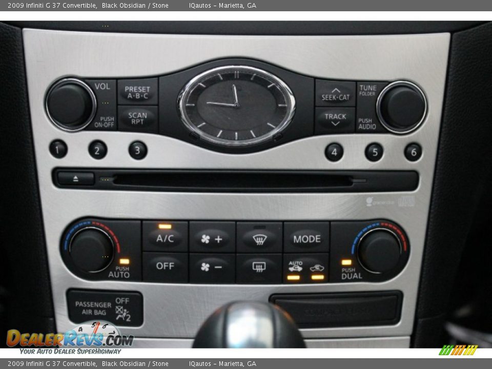 2009 Infiniti G 37 Convertible Black Obsidian / Stone Photo #20
