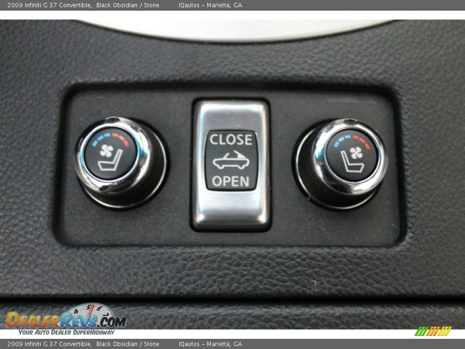 2009 Infiniti G 37 Convertible Black Obsidian / Stone Photo #22