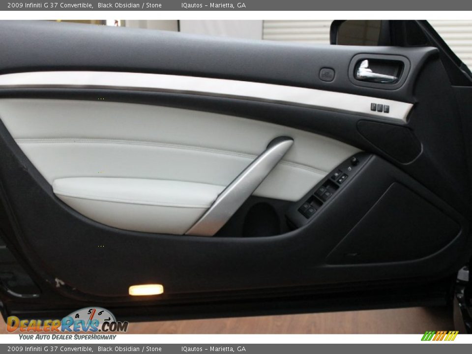 2009 Infiniti G 37 Convertible Black Obsidian / Stone Photo #27