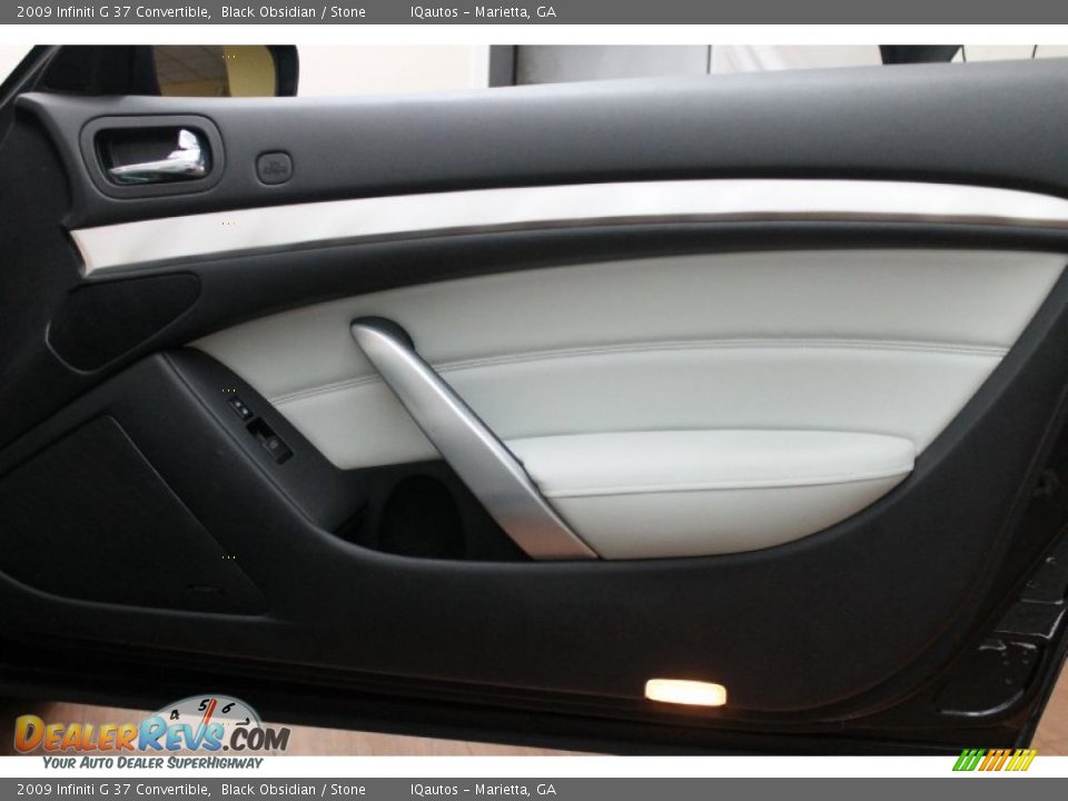 2009 Infiniti G 37 Convertible Black Obsidian / Stone Photo #28