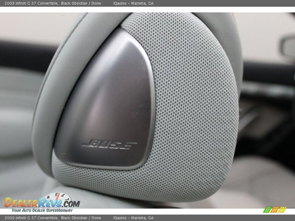 2009 Infiniti G 37 Convertible Black Obsidian / Stone Photo #29