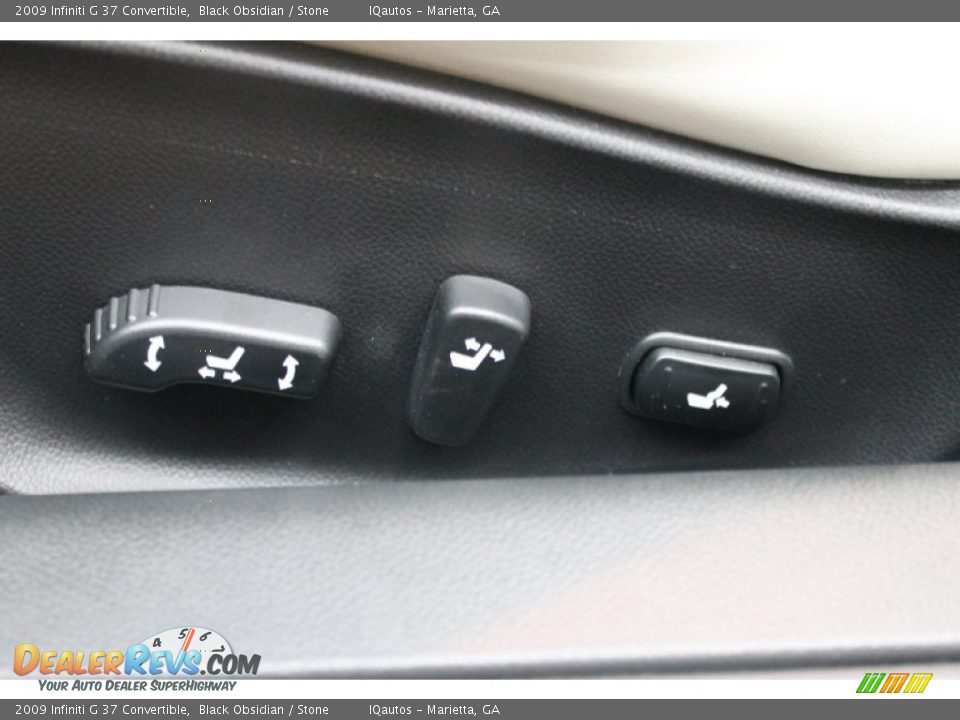 2009 Infiniti G 37 Convertible Black Obsidian / Stone Photo #31