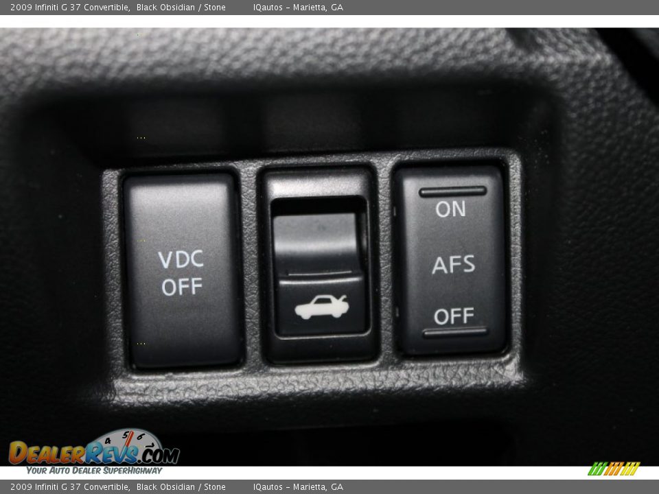2009 Infiniti G 37 Convertible Black Obsidian / Stone Photo #32