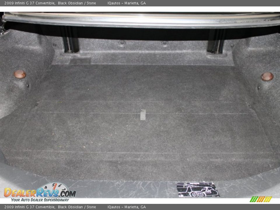 2009 Infiniti G 37 Convertible Black Obsidian / Stone Photo #35