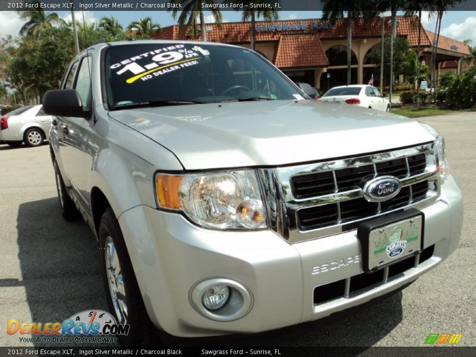 2012 Ford Escape XLT Ingot Silver Metallic / Charcoal Black Photo #2