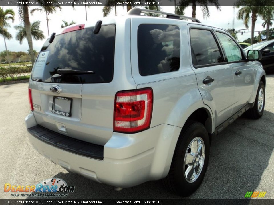 2012 Ford Escape XLT Ingot Silver Metallic / Charcoal Black Photo #6