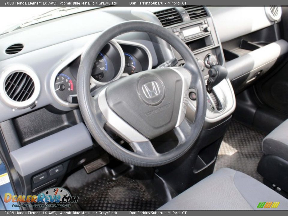 2008 Honda Element LX AWD Atomic Blue Metallic / Gray/Black Photo #4