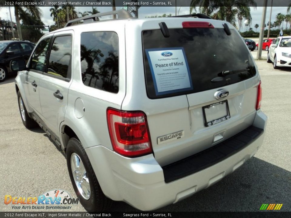 2012 Ford Escape XLT Ingot Silver Metallic / Charcoal Black Photo #9