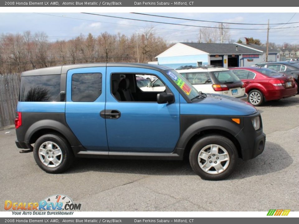 2008 Honda Element LX AWD Atomic Blue Metallic / Gray/Black Photo #5