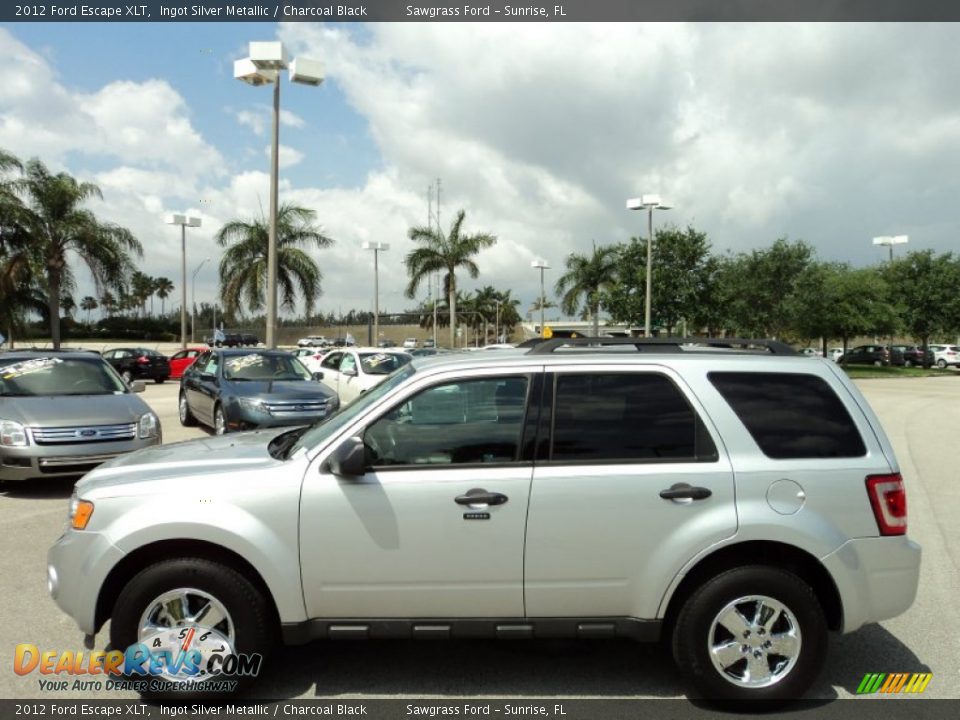 2012 Ford Escape XLT Ingot Silver Metallic / Charcoal Black Photo #12