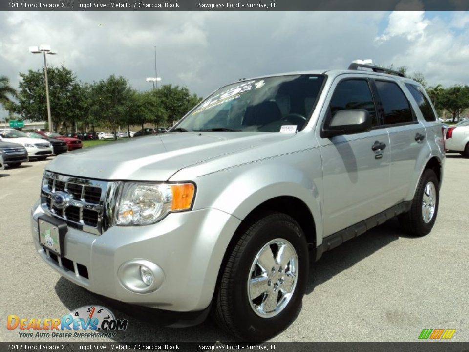 2012 Ford Escape XLT Ingot Silver Metallic / Charcoal Black Photo #13
