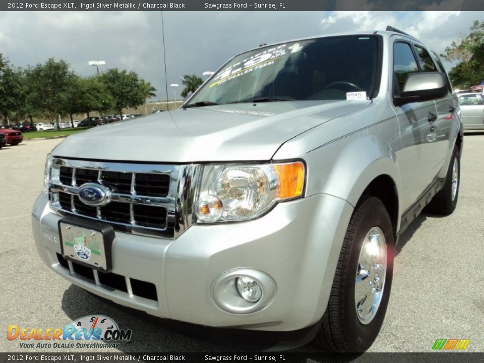 2012 Ford Escape XLT Ingot Silver Metallic / Charcoal Black Photo #14
