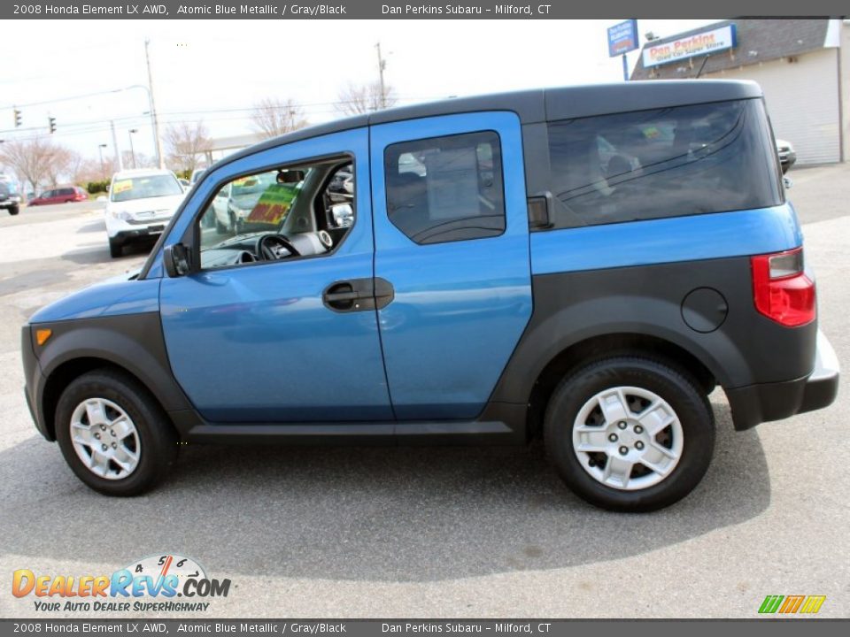 2008 Honda Element LX AWD Atomic Blue Metallic / Gray/Black Photo #11